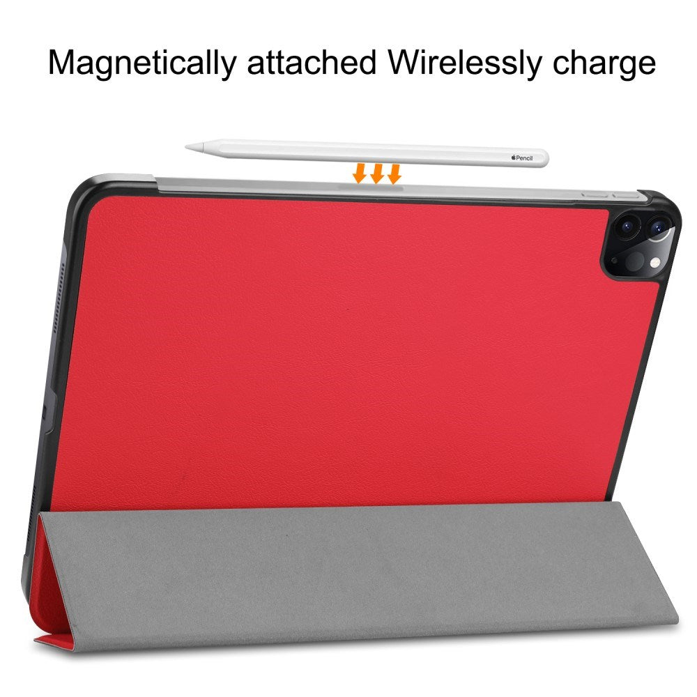 EIDERWOOD iPad Air 13" (2026 / 2025 / 2024) Tri-Fold Læder Cover - Rød