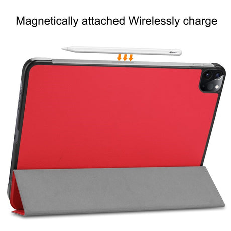 EIDERWOOD iPad Air 13" (2026 / 2025 / 2024) Tri-Fold Læder Cover - Rød