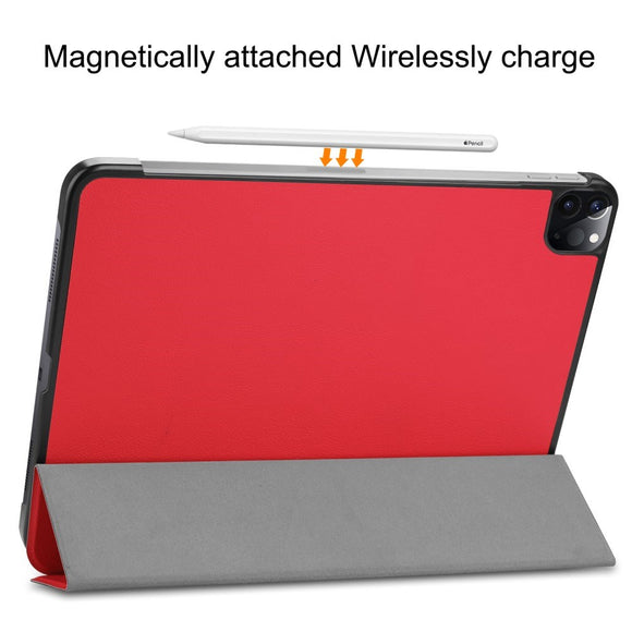 EIDERWOOD iPad Air 13" (2026 / 2025 / 2024) Tri-Fold Læder Cover - Rød