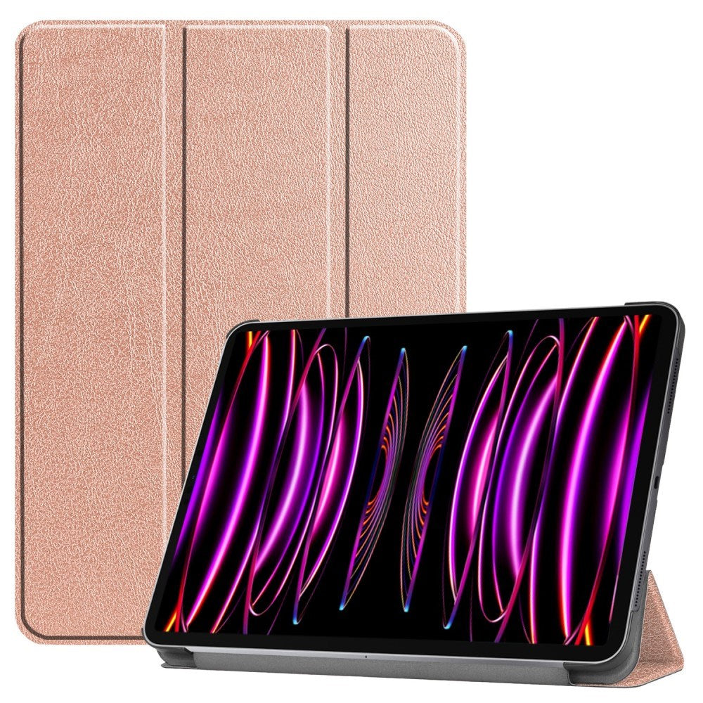 EIDERWOOD iPad Air 13" (2026 / 2025 / 2024) Tri-Fold Læder Cover - Rose Gold