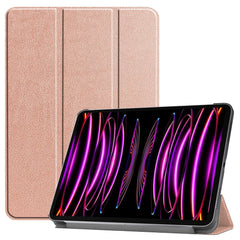 EIDERWOOD iPad Air 13" (2025 / 2024) Tri-Fold Læder Cover - Rose Gold
