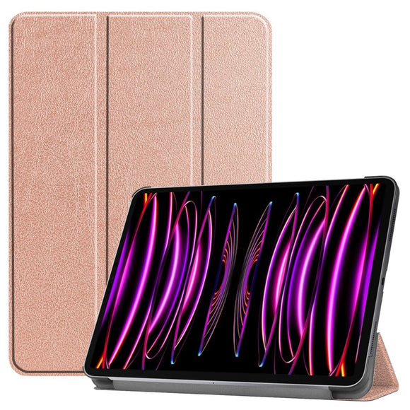 EIDERWOOD iPad Air 13" (2026 / 2025 / 2024) Tri-Fold Læder Cover - Rose Gold