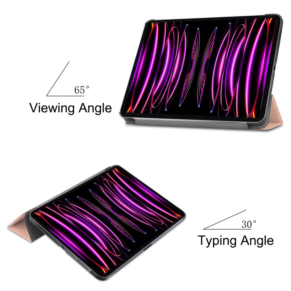 EIDERWOOD iPad Air 13" (2026 / 2025 / 2024) Tri-Fold Læder Cover - Rose Gold
