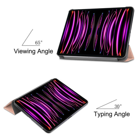 EIDERWOOD iPad Air 13" (2026 / 2025 / 2024) Tri-Fold Læder Cover - Rose Gold