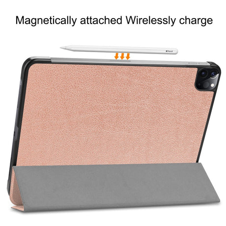 EIDERWOOD iPad Air 13" (2026 / 2025 / 2024) Tri-Fold Læder Cover - Rose Gold