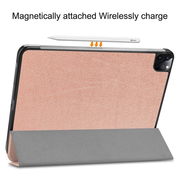 EIDERWOOD iPad Air 13" (2026 / 2025 / 2024) Tri-Fold Læder Cover - Rose Gold