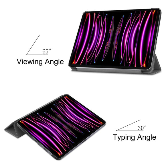 EIDERWOOD iPad Air 13" (2026 / 2025 / 2024) Tri-Fold Læder Cover - Grå