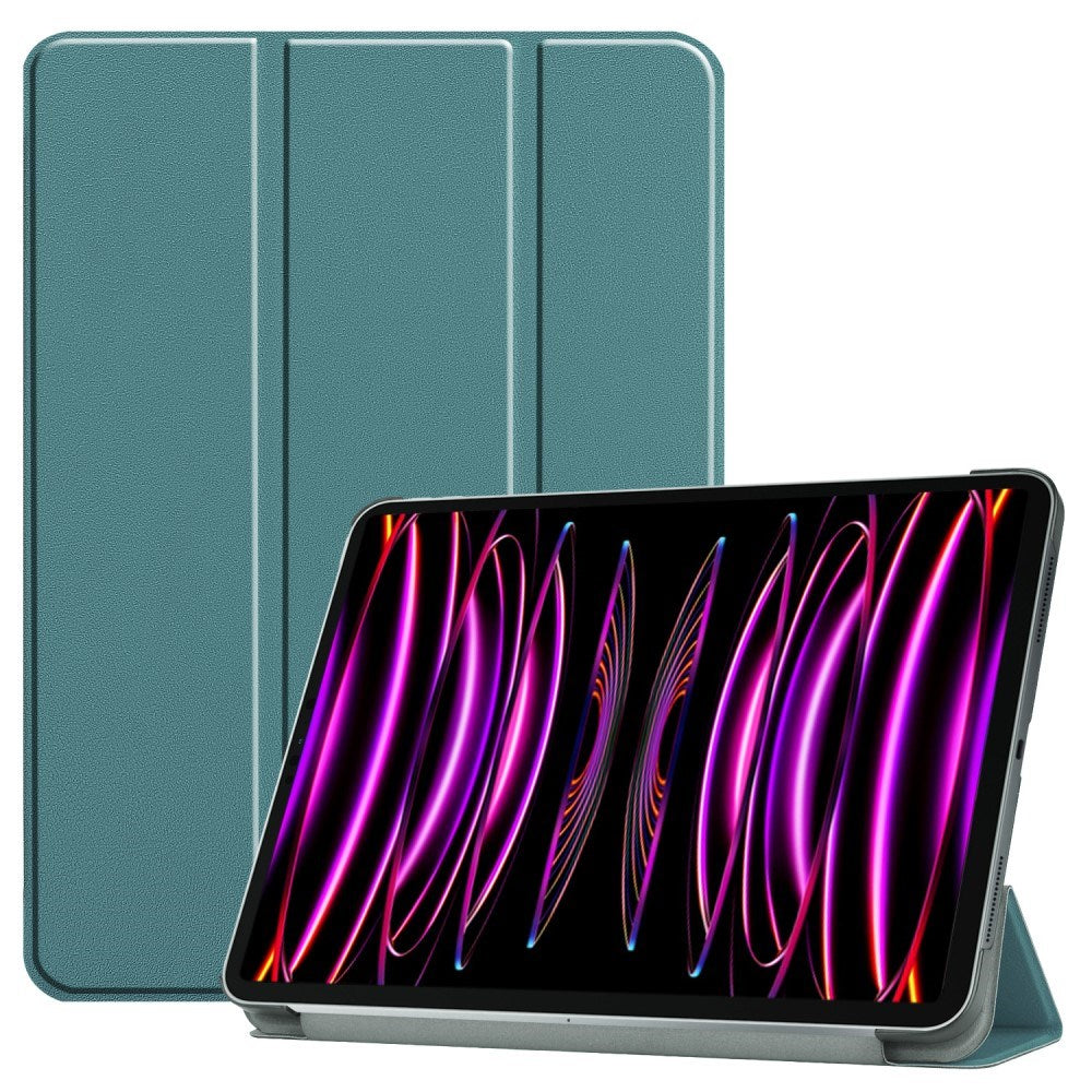 EIDERWOOD iPad Air 13" (2026 / 2025 / 2024) Tri-Fold Læder Cover - Grøn