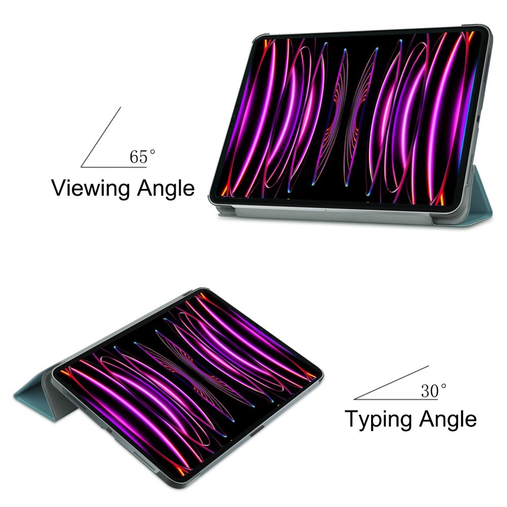 EIDERWOOD iPad Air 13" (2026 / 2025 / 2024) Tri-Fold Læder Cover - Grøn
