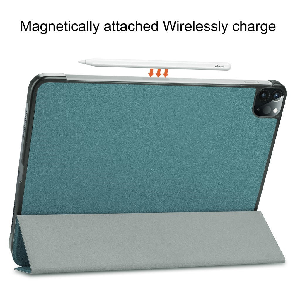EIDERWOOD iPad Air 13" (2026 / 2025 / 2024) Tri-Fold Læder Cover - Grøn