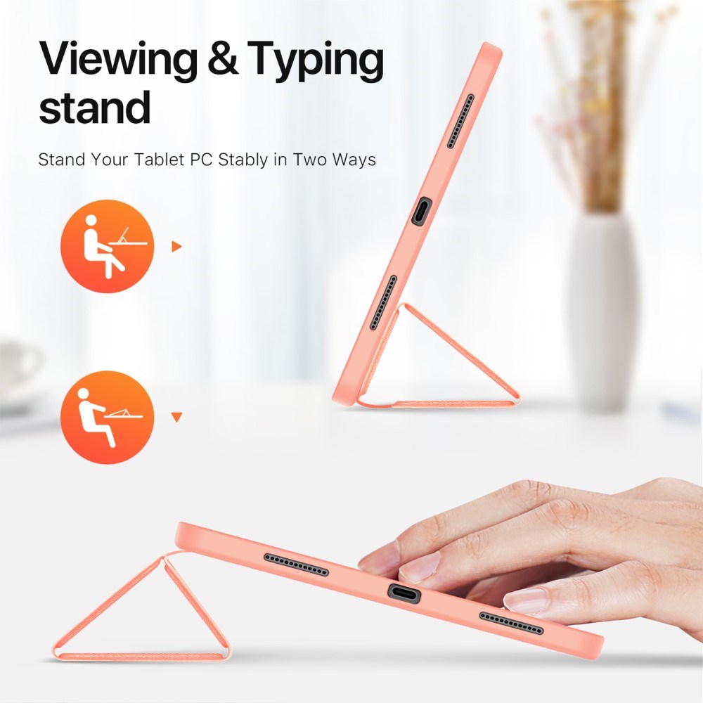 iPad Pro 11" (2025 / 2024) DUX DUCIS DOMO Series Cover m. Pen Holder - Pink