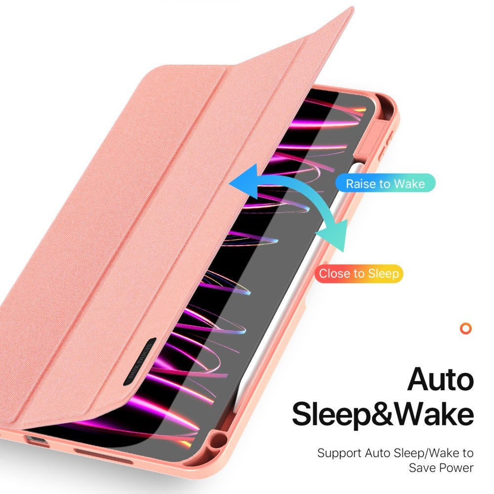 iPad Pro 11" (2025 / 2024) DUX DUCIS DOMO Series Cover m. Pen Holder - Pink