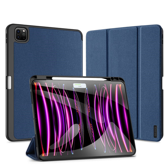 iPad Pro 13" (2025 / 2024) DUX DUCIS DOMO Series Cover m. Pen Holder - Blå