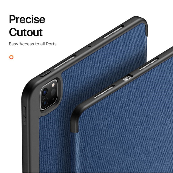 iPad Pro 13" (2025 / 2024) DUX DUCIS DOMO Series Cover m. Pen Holder - Blå
