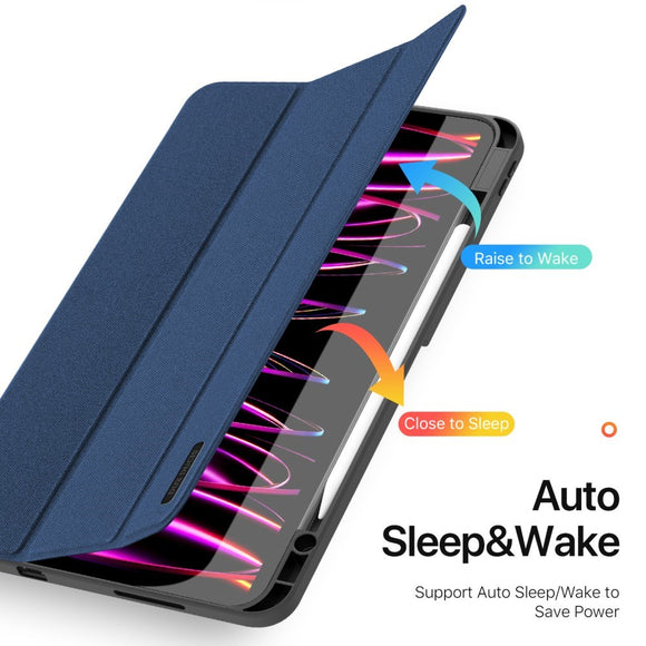 iPad Pro 13" (2025 / 2024) DUX DUCIS DOMO Series Cover m. Pen Holder - Blå