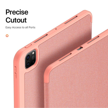 iPad Pro 13" (2025 / 2024) DUX DUCIS DOMO Series Cover m. Pen Holder - Pink