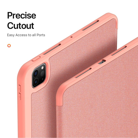 iPad Pro 13" (2025 / 2024) DUX DUCIS DOMO Series Cover m. Pen Holder - Pink