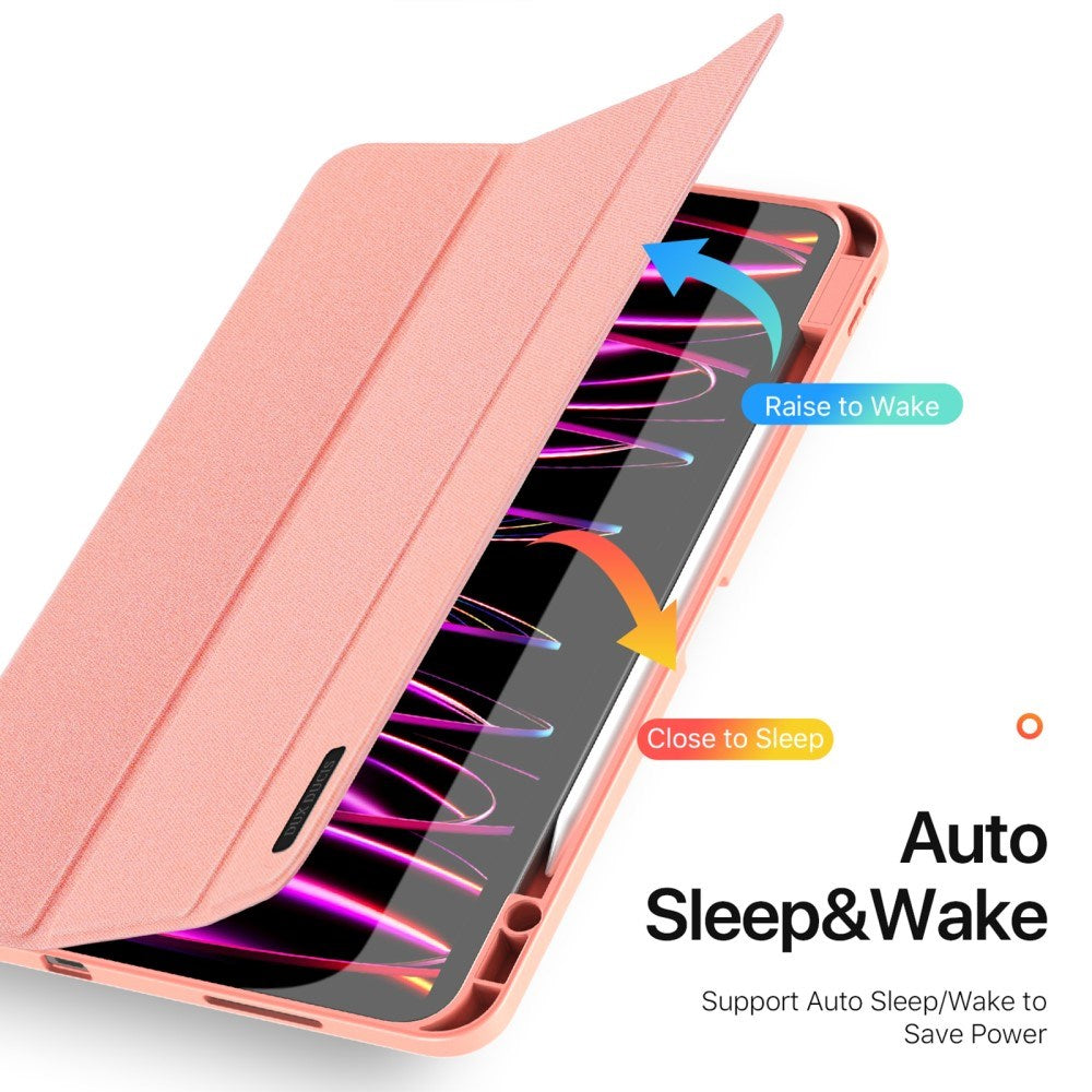 iPad Pro 13" (2025 / 2024) DUX DUCIS DOMO Series Cover m. Pen Holder - Pink