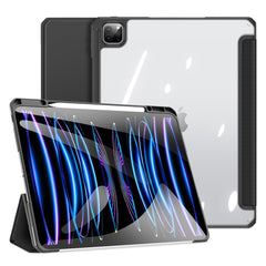 iPad Pro 13" (2025 / 2024) Shockproof Cover m. Penholder - DUX DUCIS TOBY Series - Gennemsigtig / Sort