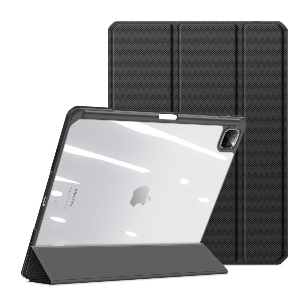 iPad Pro 13" (2025 / 2024) Shockproof Cover m. Penholder - DUX DUCIS TOBY Series - Gennemsigtig / Sort