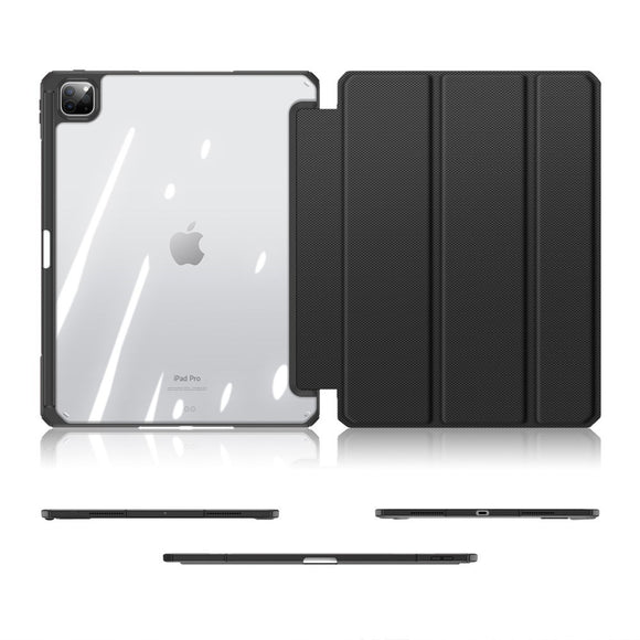 iPad Pro 13" (2025 / 2024) Shockproof Cover m. Penholder - DUX DUCIS TOBY Series - Gennemsigtig / Sort