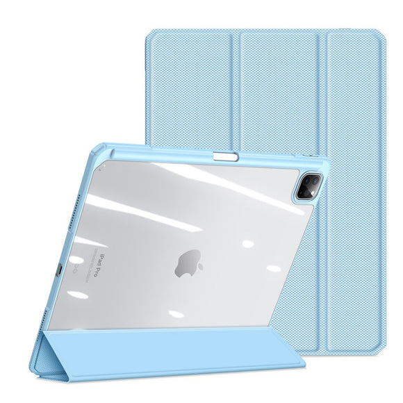 iPad Pro 13" (2025 / 2024) Shockproof Cover m. Penholder - DUX DUCIS TOBY Series - Gennemsigtig / Lyseblå