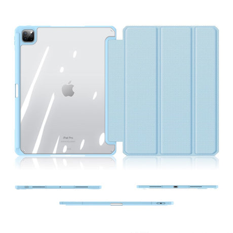 iPad Pro 13" (2025 / 2024) Shockproof Cover m. Penholder - DUX DUCIS TOBY Series - Gennemsigtig / Lyseblå