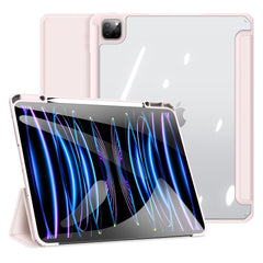 iPad Pro 13" (2025 / 2024) Shockproof Cover m. Penholder - DUX DUCIS TOBY Series - Gennemsigtig / Pink