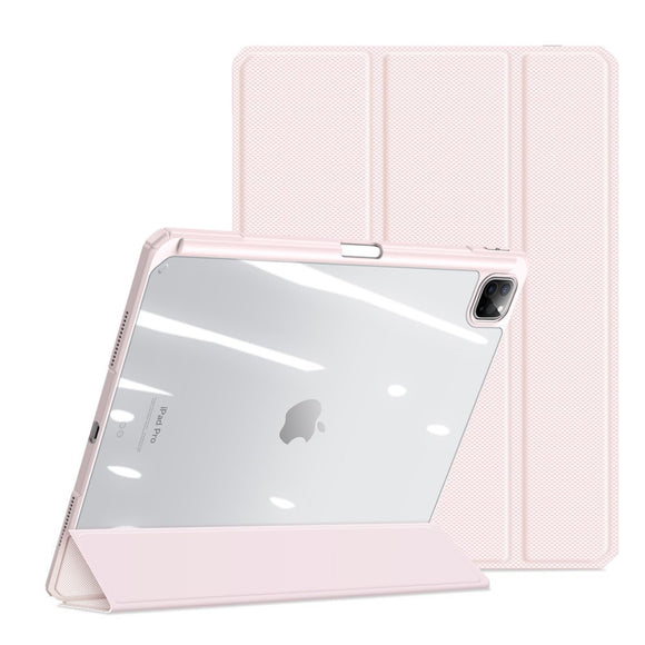 iPad Pro 13" (2025 / 2024) Shockproof Cover m. Penholder - DUX DUCIS TOBY Series - Gennemsigtig / Pink