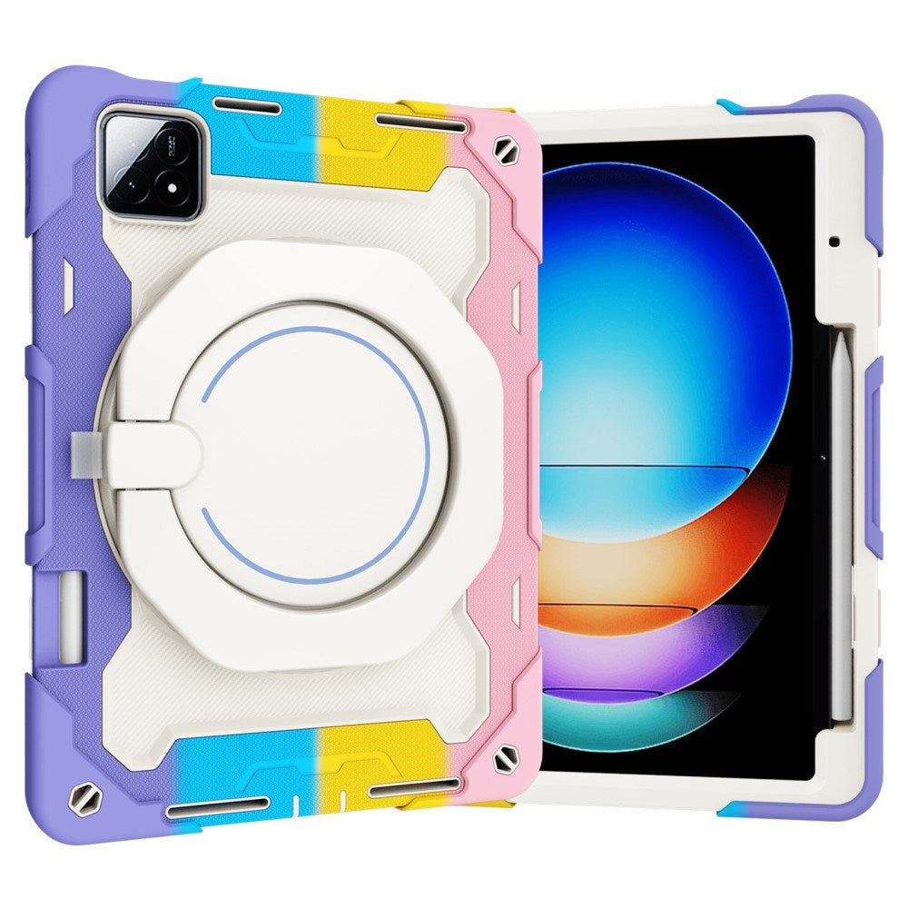 EIDERWOOD Xiaomi Pad 6S Pro Tablet Cover Anti-Drop m. Kickstand og Pen Holder - Multi Farve V3