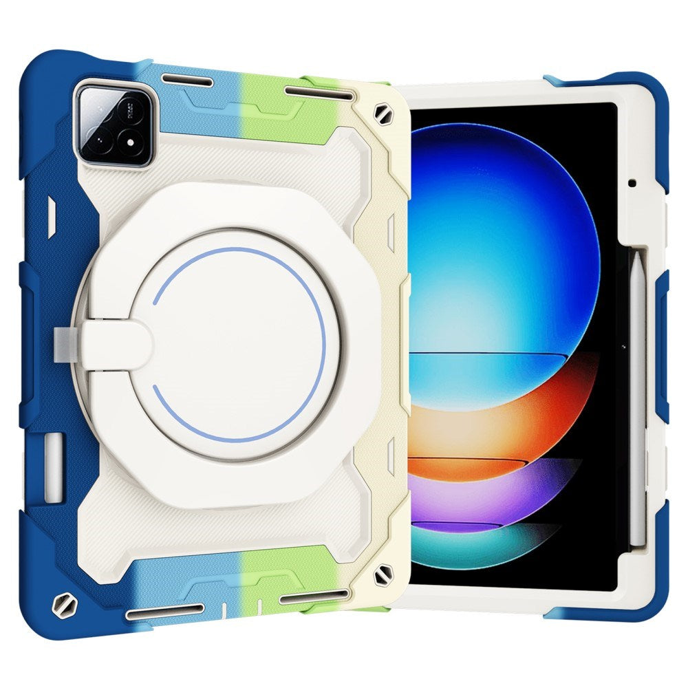 EIDERWOOD Xiaomi Pad 6S Pro Tablet Cover Anti-Drop m. Kickstand og Pen Holder - Multi Farve V1