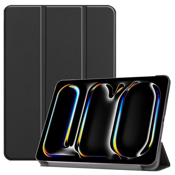 EIDERWOOD iPad Pro 13" (2025 / 2024) Tri-Fold Læder Cover - Sort