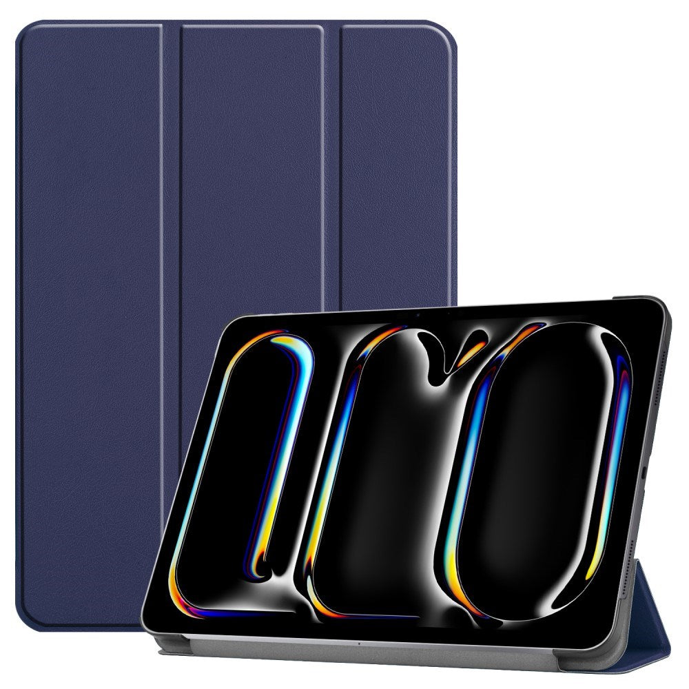 EIDERWOOD iPad Pro 13" (2025 / 2024) Tri-Fold Læder Cover - Blå