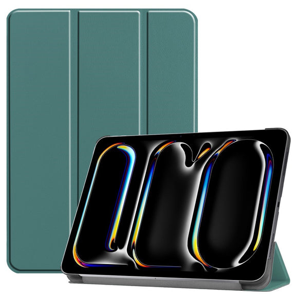 EIDERWOOD iPad Pro 13" (2025 / 2024) Tri-Fold Læder Cover - Grøn