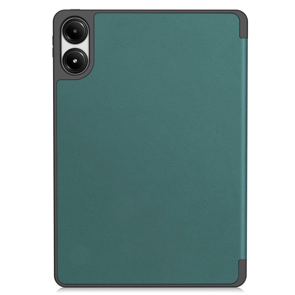 EIDERWOOD Xiaomi Redmi Pad Pro Tri-Fold Kunst Læder Cover m. Stylus Pencil Holder - Grøn