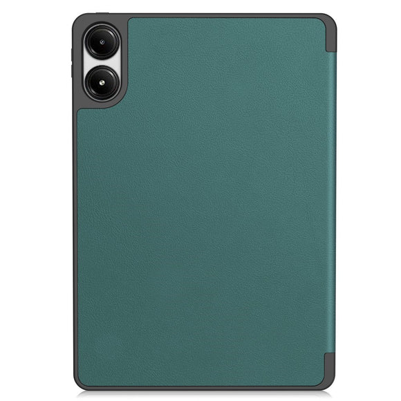 EIDERWOOD Xiaomi Redmi Pad Pro Tri-Fold Kunst Læder Cover m. Stylus Pencil Holder - Grøn