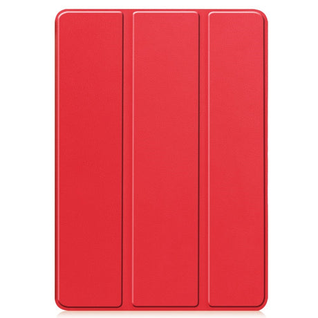 EIDERWOOD Xiaomi Redmi Pad Pro Tri-Fold Kunst Læder Cover m. Stylus Pencil Holder - Rød
