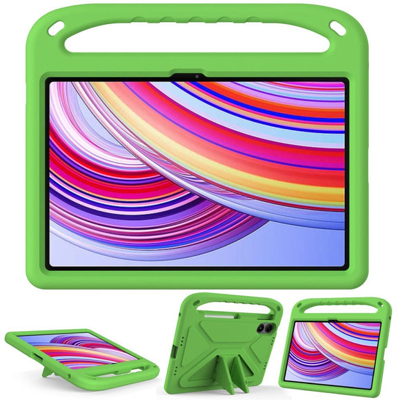 EIDERWOOD Xiaomi Redmi Pad Pro Børne Cover m. Håndtag - Grøn