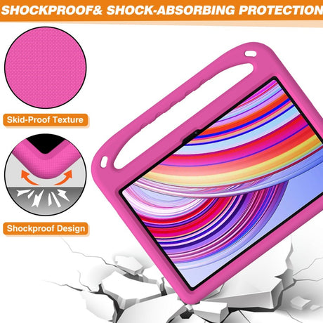 EIDERWOOD Xiaomi Redmi Pad Pro Børne Cover m. Håndtag - Lyserød