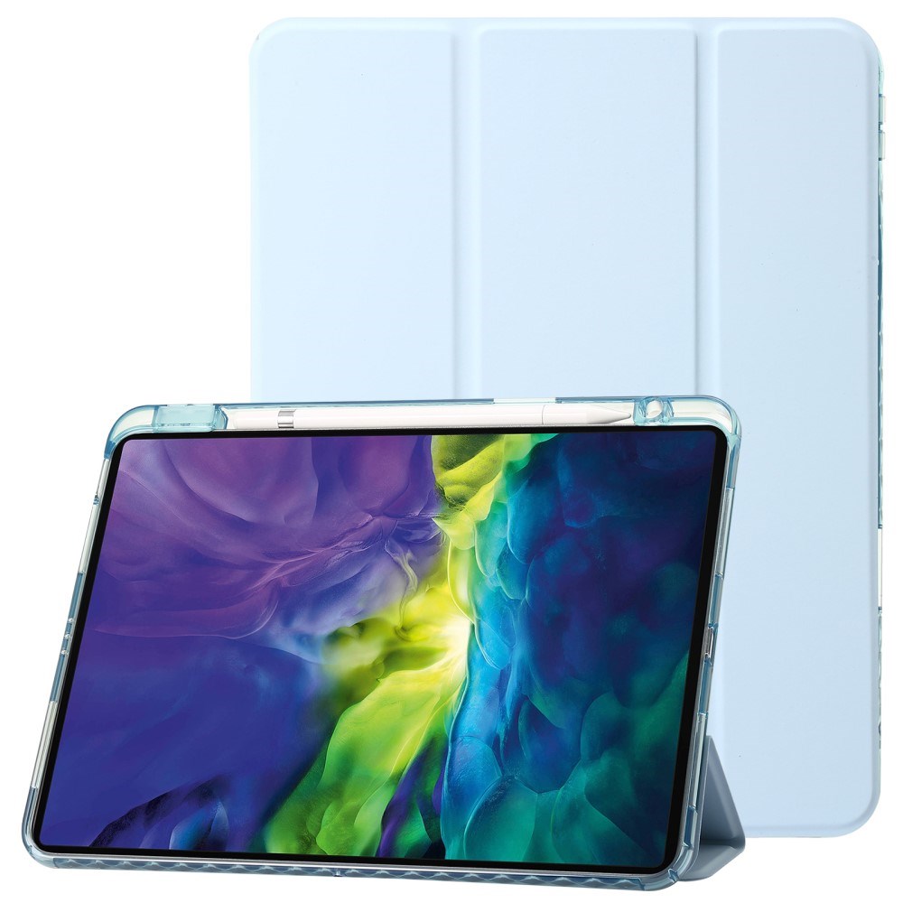 EIDERWOOD iPad Pro 13" (2025 / 2024) Tri-Fold Kunst Læder Cover m. Apple Pencil Holder - Lyseblå