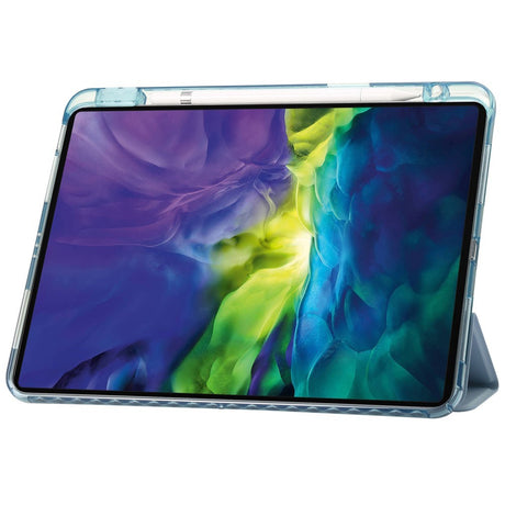 EIDERWOOD iPad Pro 13" (2025 / 2024) Tri-Fold Kunst Læder Cover m. Apple Pencil Holder - Lyseblå