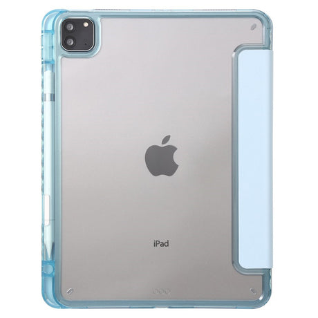 EIDERWOOD iPad Pro 13" (2025 / 2024) Tri-Fold Kunst Læder Cover m. Apple Pencil Holder - Lyseblå