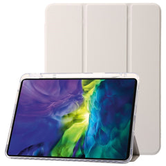 EIDERWOOD iPad Pro 13" (2025 / 2024) Tri-Fold Kunst Læder Cover m. Apple Pencil Holder - Creme