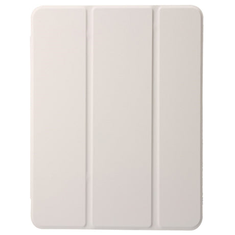 EIDERWOOD iPad Pro 13" (2025 / 2024) Tri-Fold Kunst Læder Cover m. Apple Pencil Holder - Creme