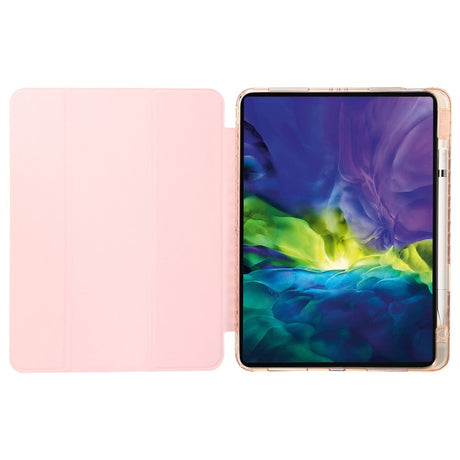 EIDERWOOD iPad Pro 11" (2025 / 2024) Tri-Fold Kunst Læder Cover m. Apple Pencil Holder - Lyserød