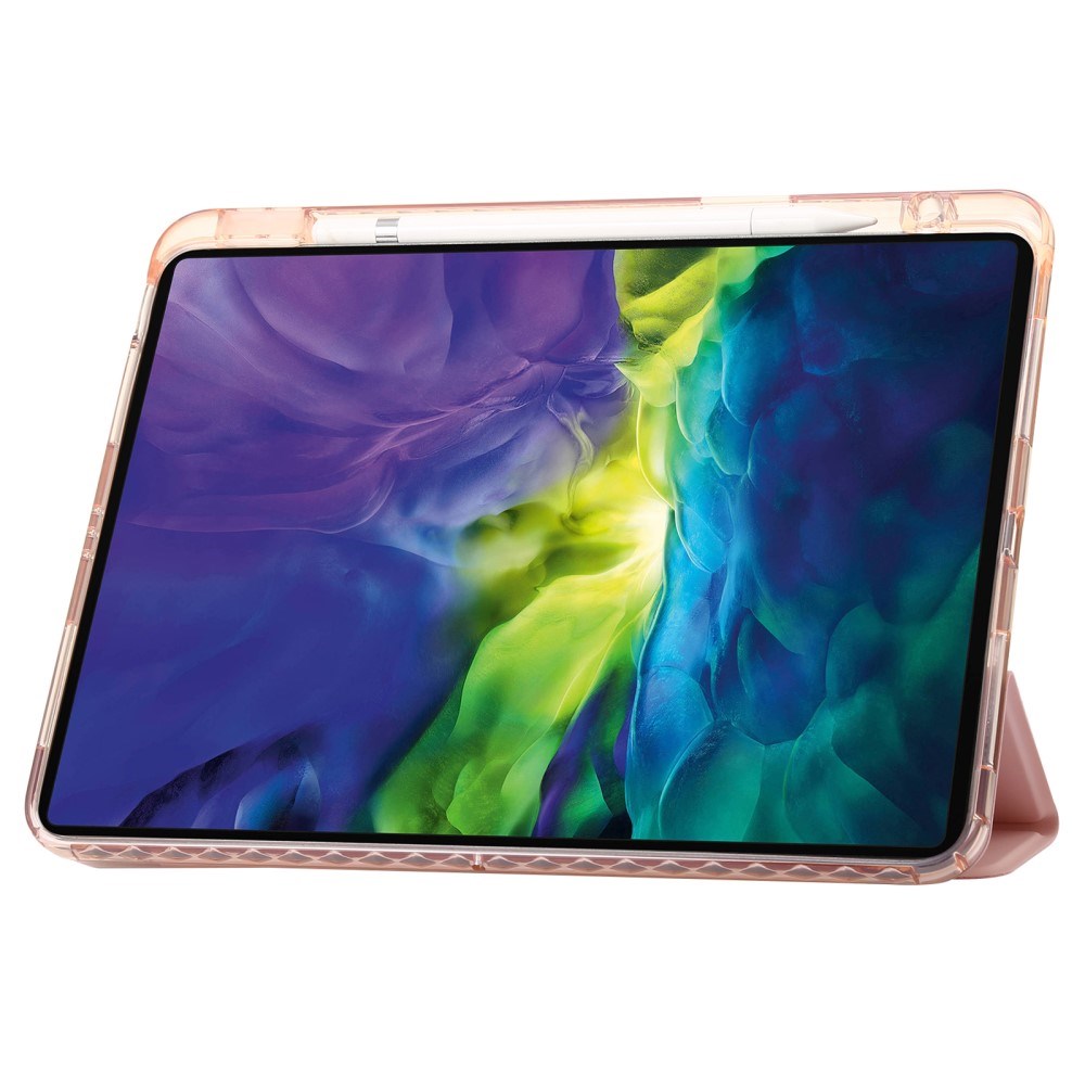 EIDERWOOD iPad Pro 11" (2025 / 2024) Tri-Fold Kunst Læder Cover m. Apple Pencil Holder - Lyserød