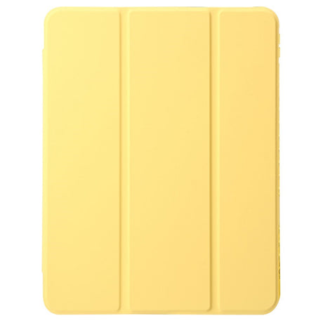 EIDERWOOD iPad Pro 11" (2025 / 2024) Tri-Fold Kunst Læder Cover m. Apple Pencil Holder - Gul