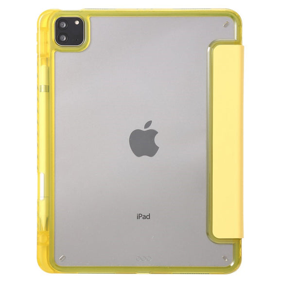 EIDERWOOD iPad Pro 11" (2025 / 2024) Tri-Fold Kunst Læder Cover m. Apple Pencil Holder - Gul