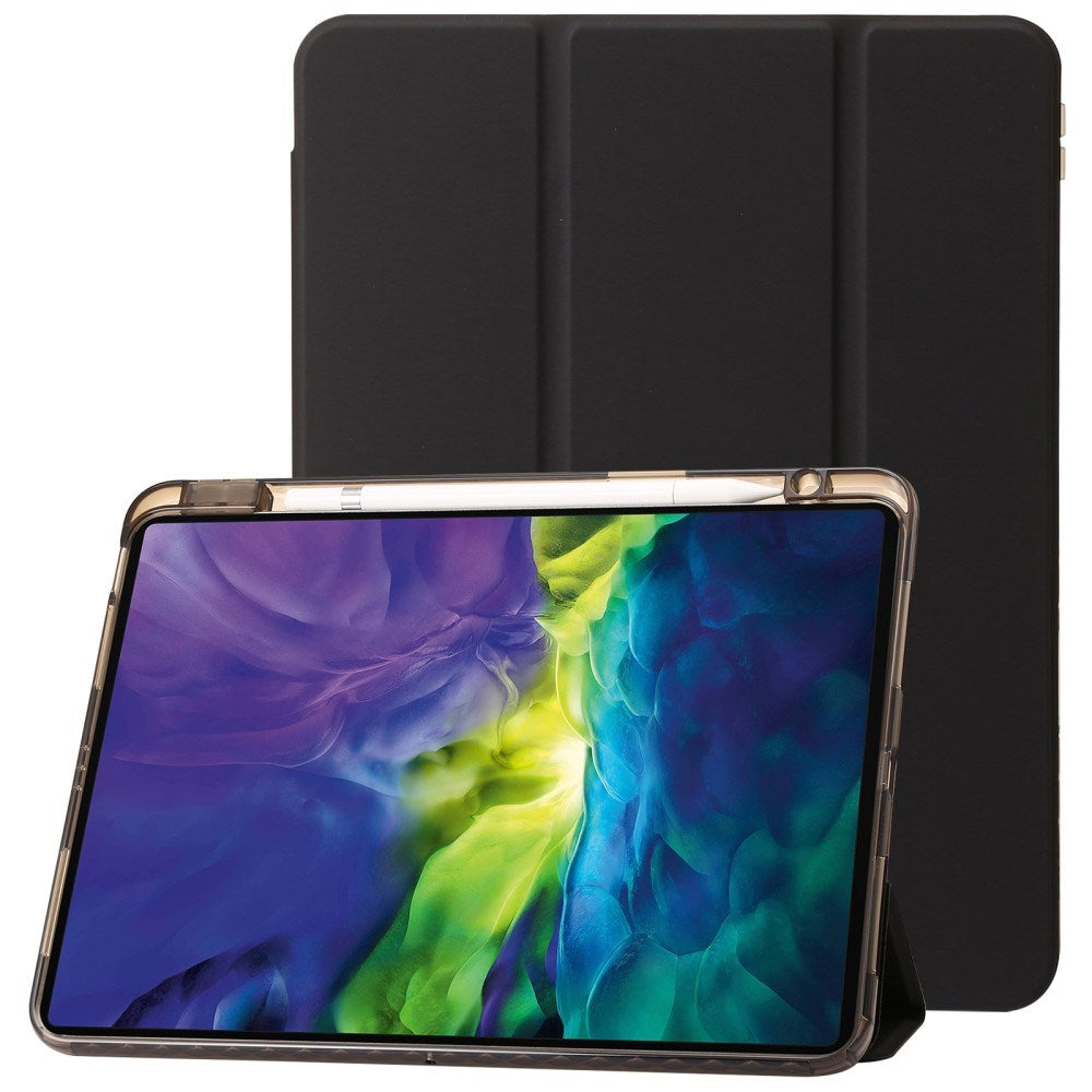 EIDERWOOD iPad Pro 11" (2025 / 2024) Tri-Fold Kunst Læder Cover m. Apple Pencil Holder - Sort