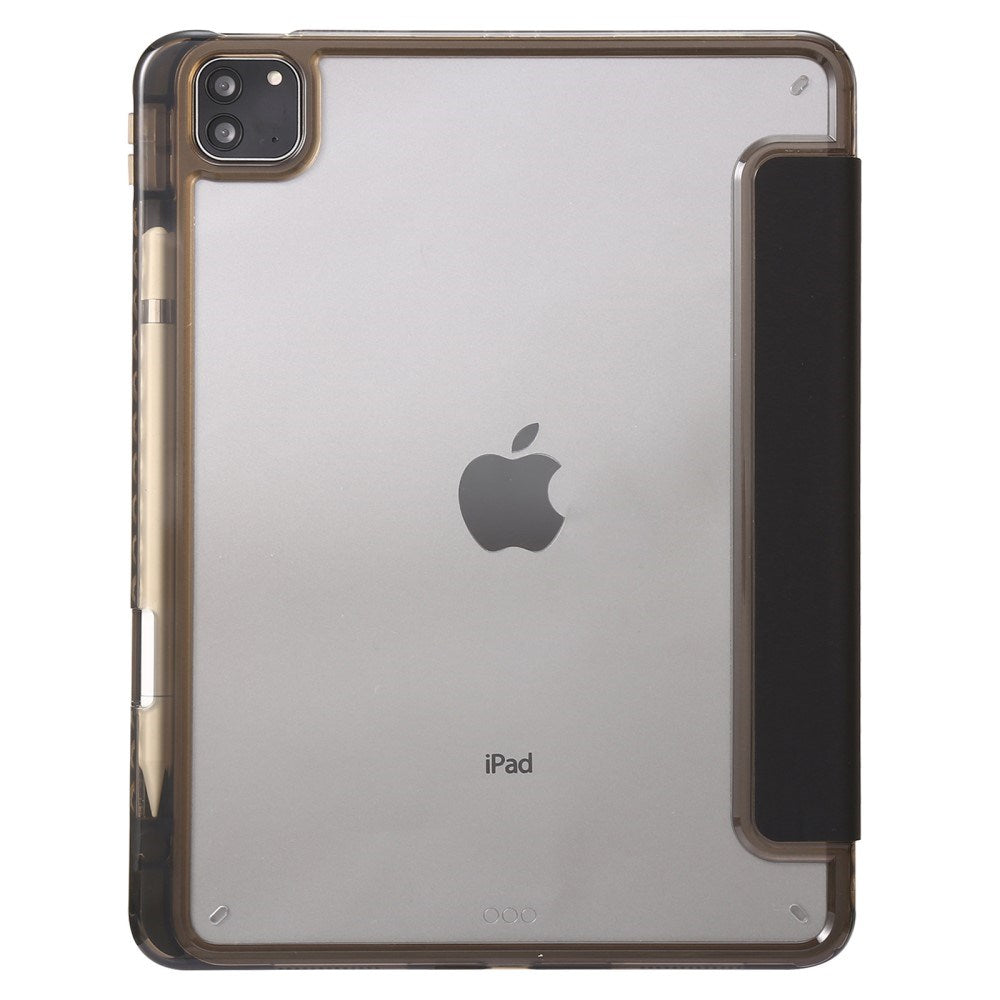 EIDERWOOD iPad Pro 11" (2025 / 2024) Tri-Fold Kunst Læder Cover m. Apple Pencil Holder - Sort